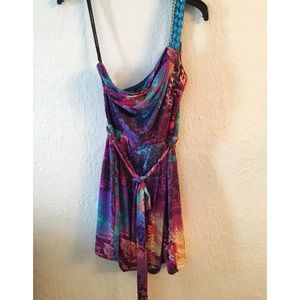 Bisou Bisou One-Shouldered Dress